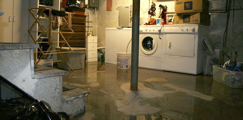flooded basement