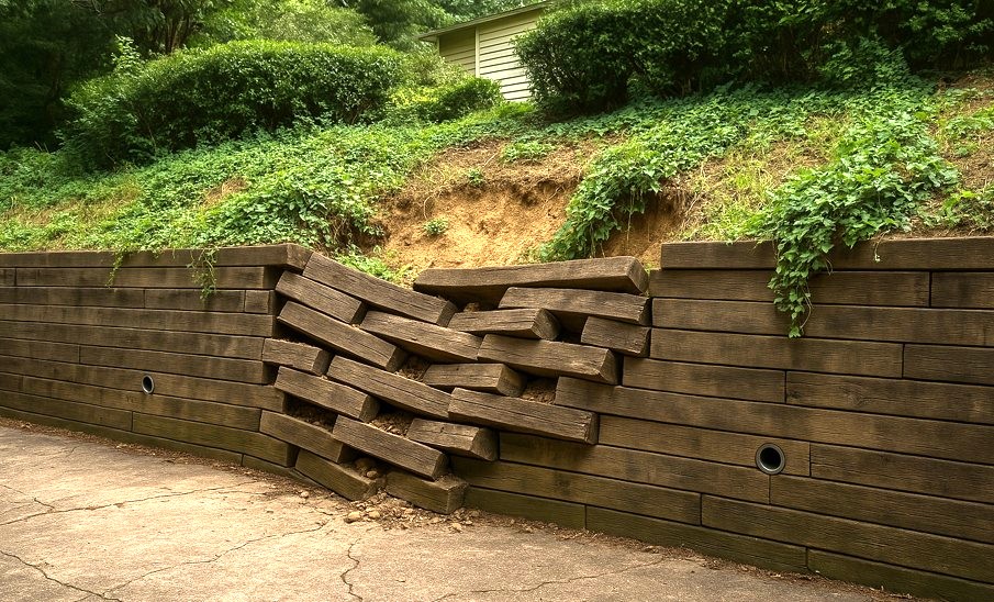 retaining wall fail