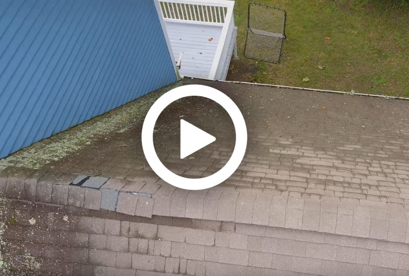 drone roof video
